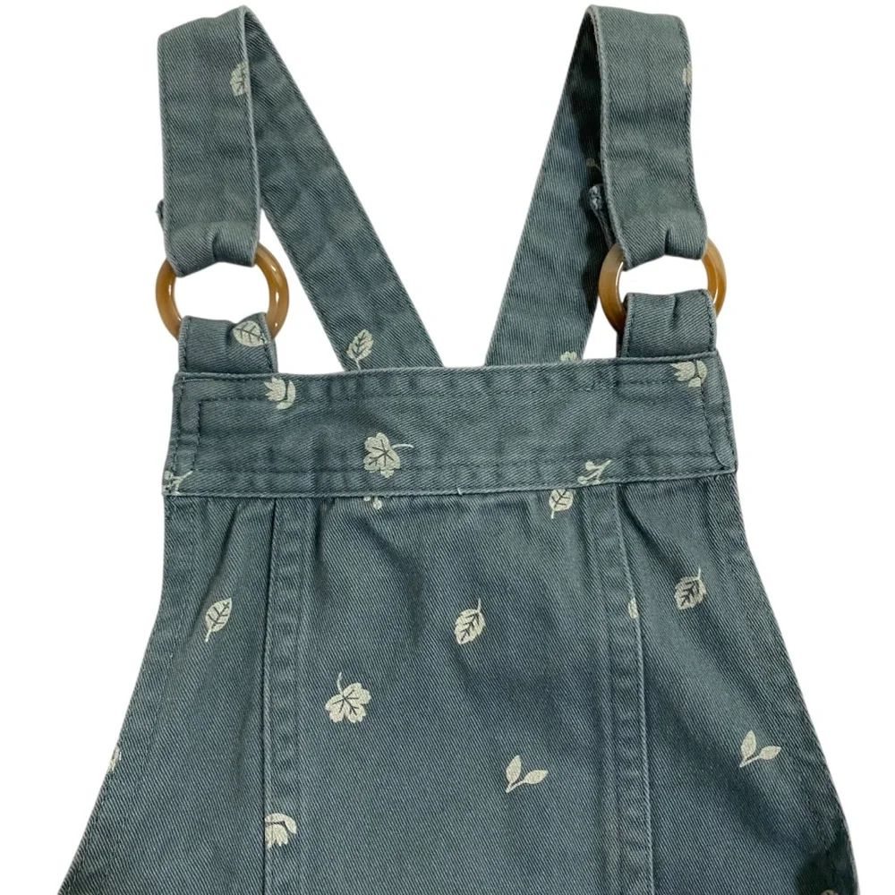 Tahari Teal Floral Print Pinafore Jumper